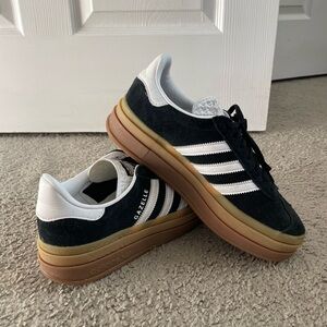 Adidas Gazelle black and white sneakers